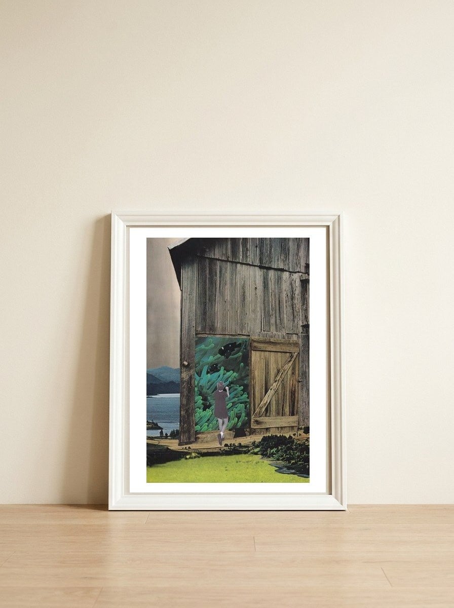 Aquarium — framed, leaning against the wall