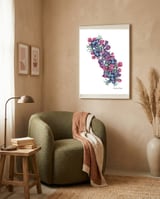 Floral Bouquet  framed in a tender room thumbnail