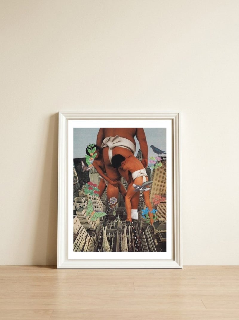 Big Brother — framed, leaning against the wall