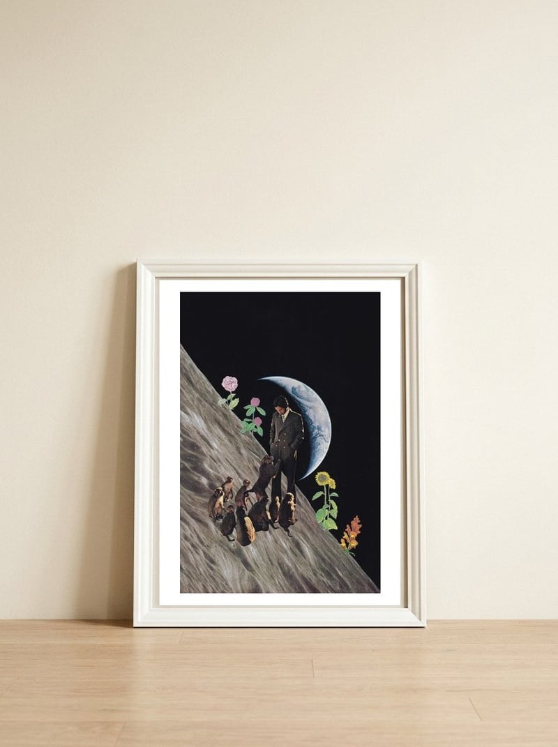 Weird Dream — framed, leaning against the wall