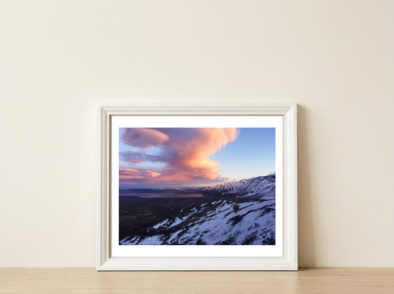 Mammoth — framed, leaning against the wall
