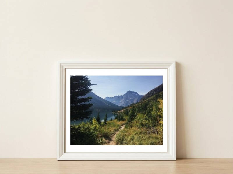Glacier National Park IV — framed, leaning against the wall