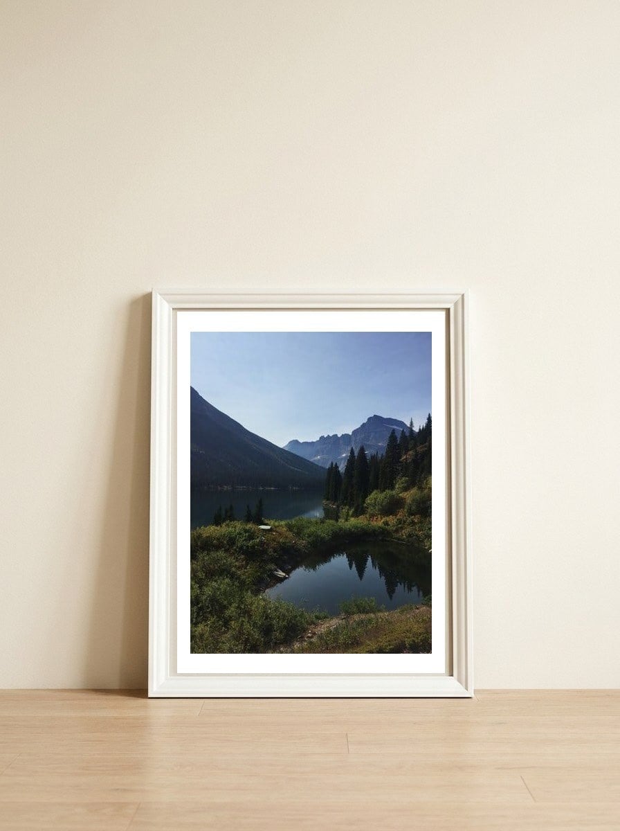 Glacier National Park III — framed, leaning against the wall