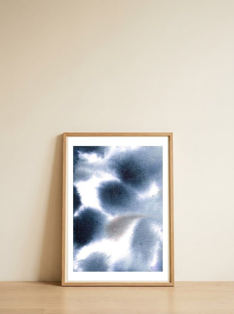 Takara — framed, leaning against the wall