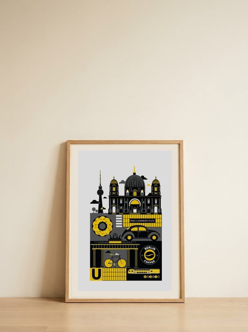 Berlin — framed, leaning against the wall