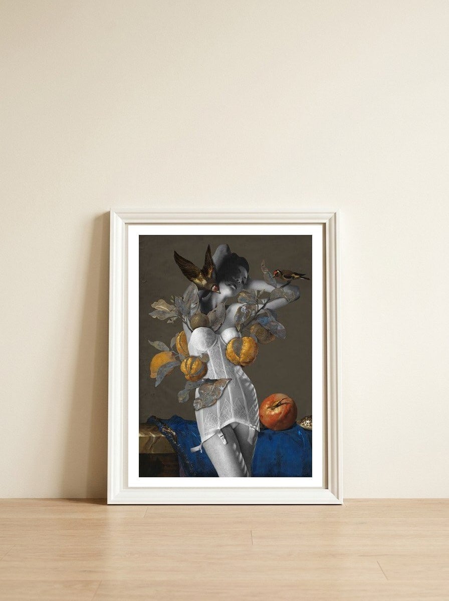 In Perpetuum — framed, leaning against the wall