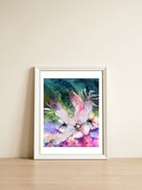 Feathered Fantasy — framed, leaning against the wall thumbnail