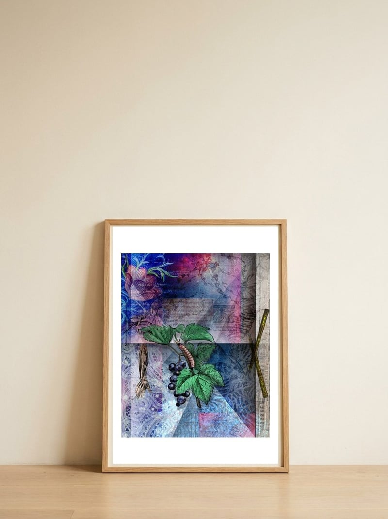 Inculcation — framed, leaning against the wall