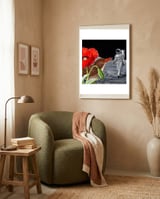 Bird On The Moon  framed in a tender room thumbnail
