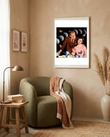Bread In The Morning Makes Me Butterfly In Belly  framed in a tender room thumbnail