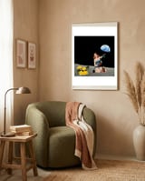 Lets Plant The Moon framed in a tender room thumbnail