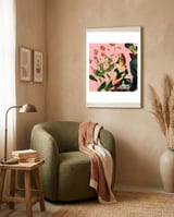 Fish Soul Mate Pink framed in a tender room thumbnail