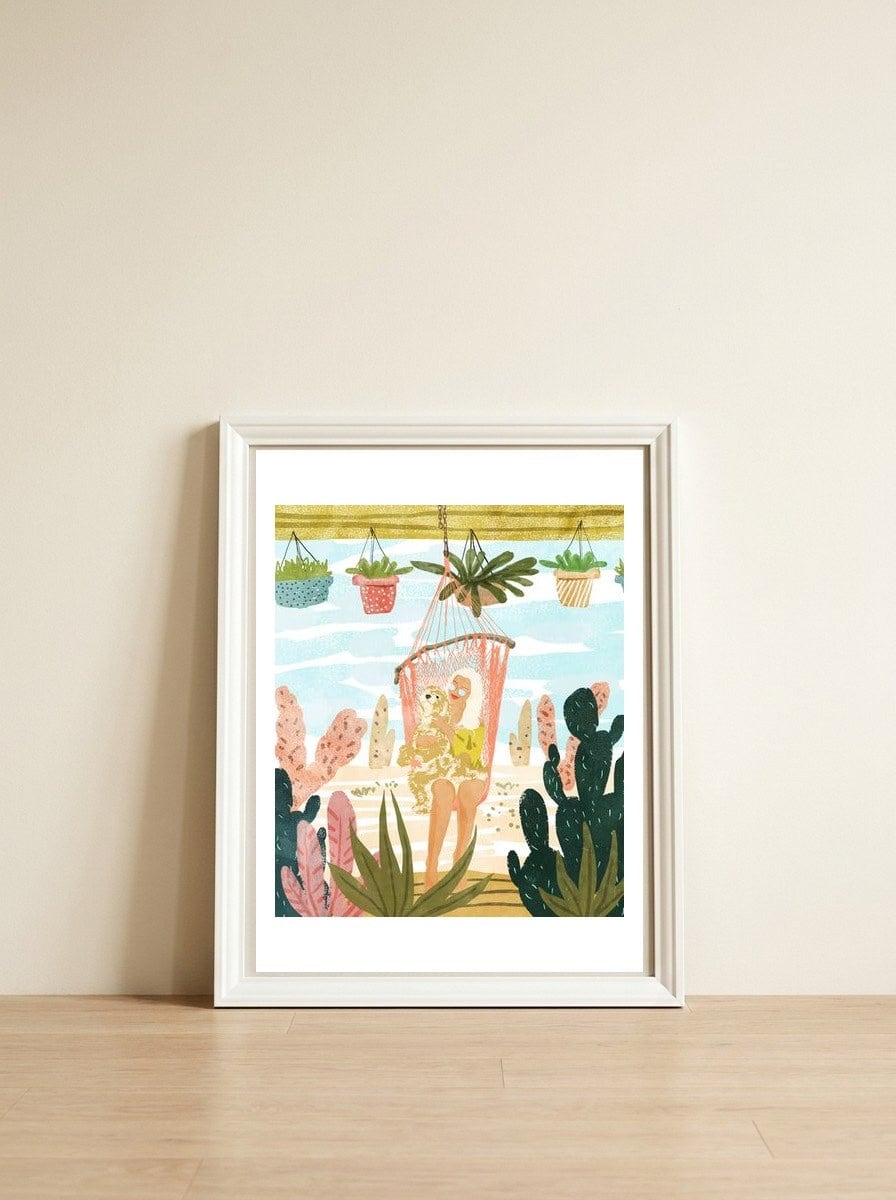 Desert Home — framed, leaning against the wall