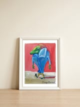 distinguished jacket — framed, leaning against the wall thumbnail
