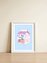 Peach Milk — framed, leaning against the wall thumbnail