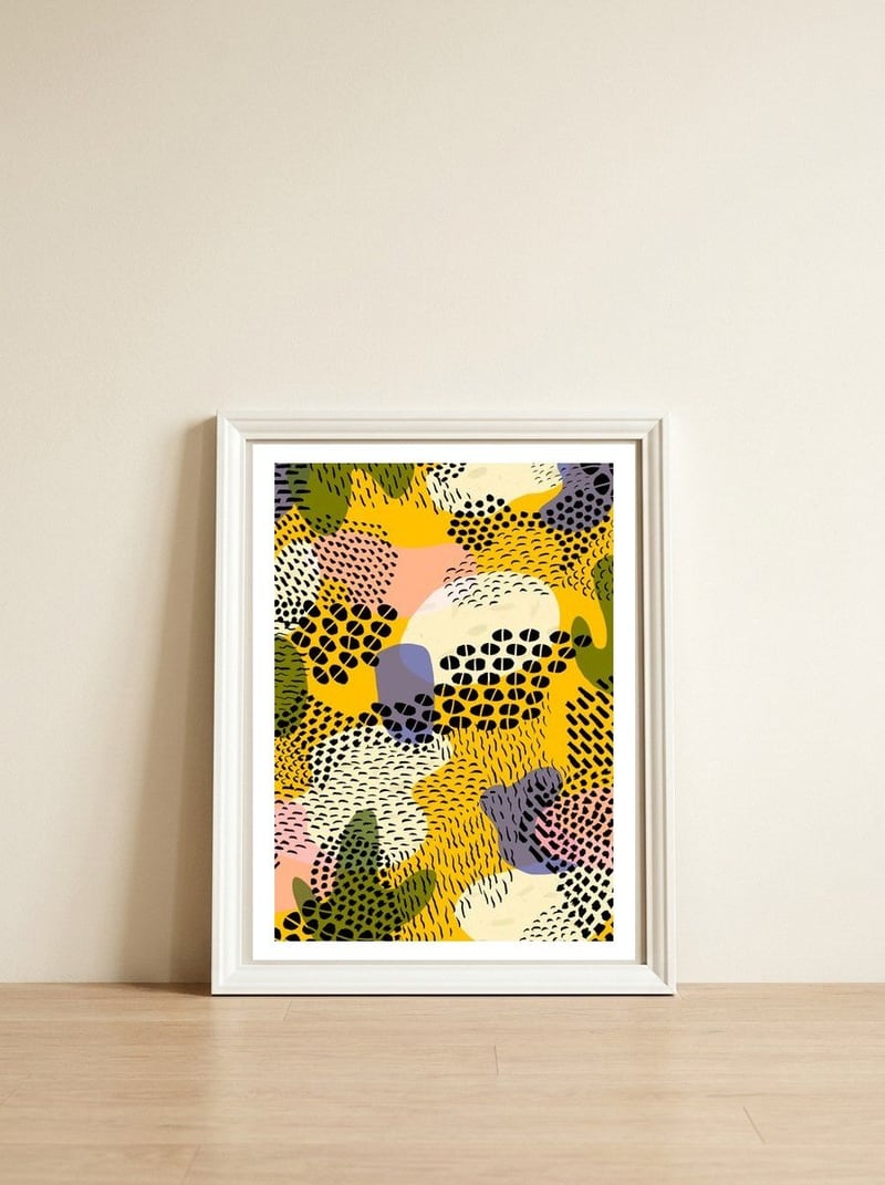 Piña Colada — framed, leaning against the wall