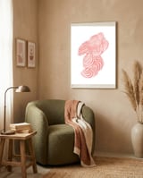 Seashells framed in a tender room thumbnail