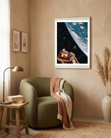 Father Son Bonding framed in a tender room thumbnail