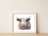 Cow No.1 — framed, leaning against the wall thumbnail