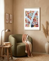 Venice or Murano Island framed in a tender room thumbnail