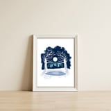 Winter City — framed, leaning against the wall thumbnail