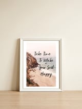Take Time  — framed, leaning against the wall thumbnail