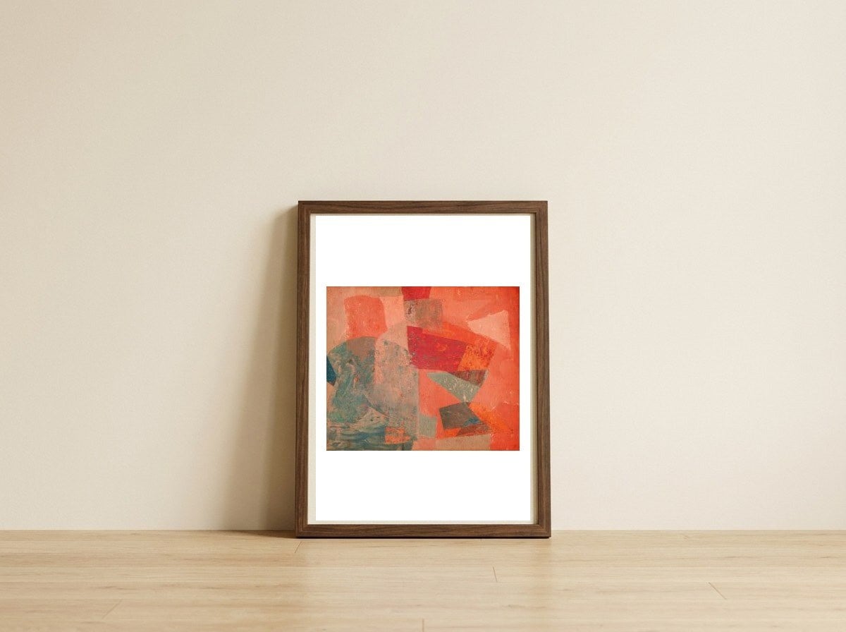 Hunting Butterflies — framed, leaning against the wall