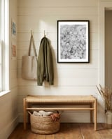 The Essence Of Spring in Monochrome framed in a relaxed room thumbnail