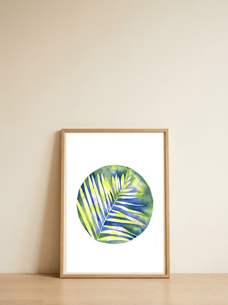 Fern Shadows Std — framed, leaning against the wall