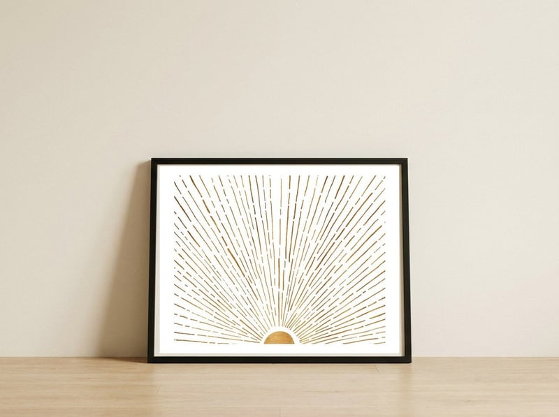 Let The Sunshine In — framed, leaning against the wall