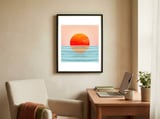 Minimalist Sunset III framed in a focused room thumbnail