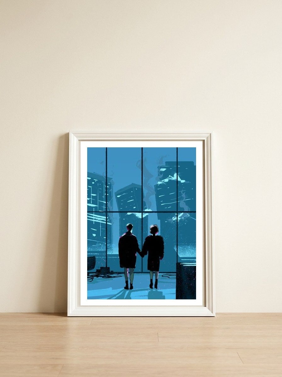 Fight Club — framed, leaning against the wall