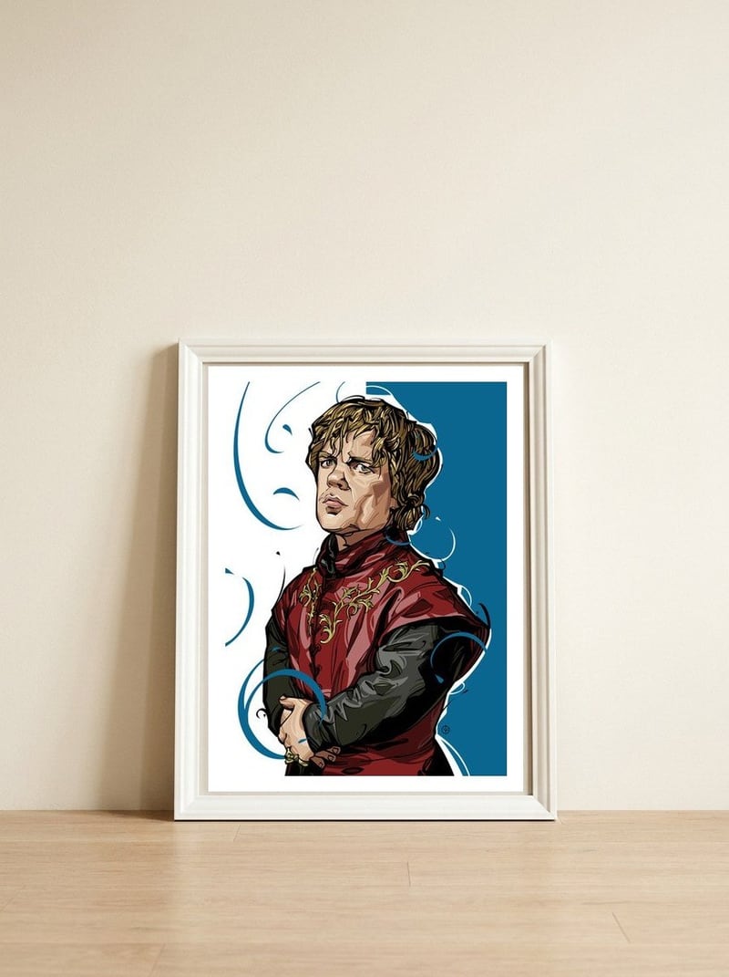 Tyrion Lannister Game Of Thrones — framed, leaning against the wall