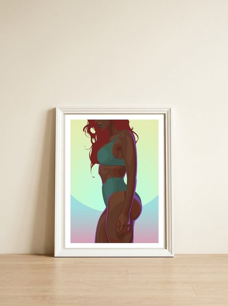 Vianne — framed, leaning against the wall