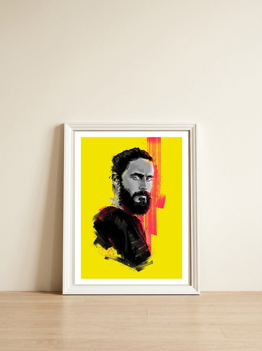 Jared Leto — framed, leaning against the wall