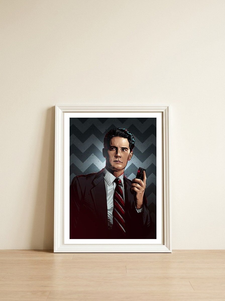 Twin Peaks — framed, leaning against the wall