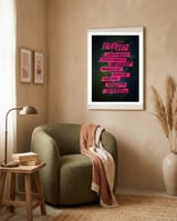 Fight Club Rules framed in a tender room thumbnail