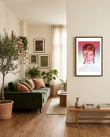 David Bowie Ziggy Stardust framed in a grounding room thumbnail
