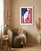 V J Day USA framed in a tender room thumbnail