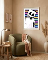 Marshmello framed in a tender room thumbnail