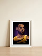 Lebron James — framed, leaning against the wall thumbnail