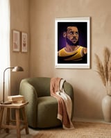 Lebron James framed in a tender room thumbnail