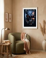 Terminator Head framed in a tender room thumbnail