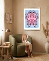 Mask framed in a tender room thumbnail